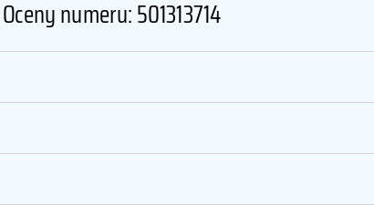 Numer telefonu 501313714 501313714