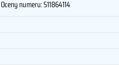 Numer telefonu 511864114 511864114
