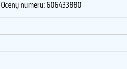 Numer telefonu 606433880 606433880