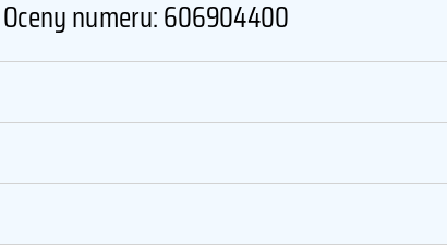 Numer telefonu 606904400 606904400