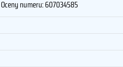 Numer telefonu 607034585 607034585