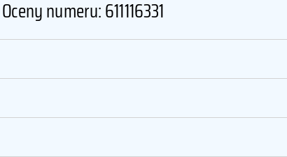 Numer telefonu 611116331 611116331