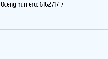 Numer telefonu 616271717 616271717