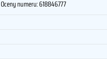 Numer telefonu 618846777 618846777