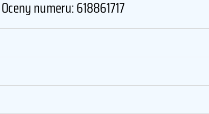 Numer telefonu 618861717 618861717
