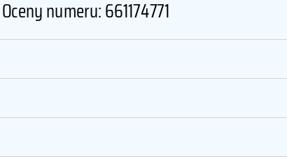 Numer telefonu 661174771 661174771