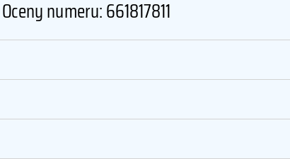 Numer telefonu 661817811 661817811