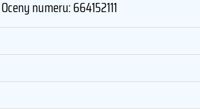 Numer telefonu 664152111 664152111