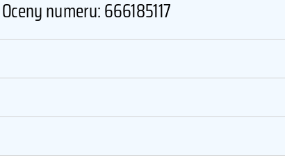 Numer telefonu 666185117 666185117