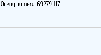 Numer telefonu 692791117 692791117