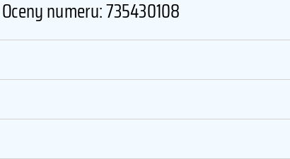 Numer telefonu 735430108 735430108