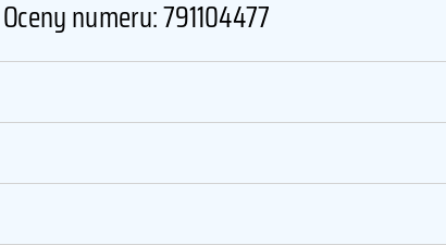 Numer telefonu 791104477 791104477