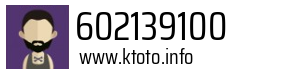 Numer telefonu 602139100 602139100