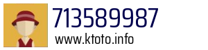 Numer telefonu 713589987 713589987